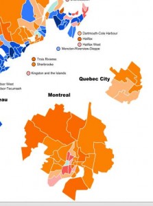 Traditional Liberal Stronghold Ridings Flipped to the NDP in the Last Federal Election.  