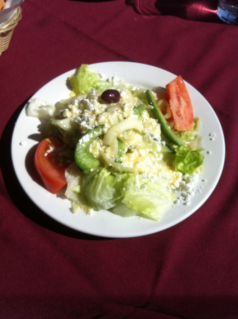 AN AWESOME GREEK SALAD FOR OUR AWESOME CORRESPONDENTS.  