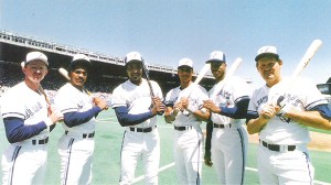  Six Blue Jays players combined to blast a Major League Baseball record ten home runs in a game against the Baltimore Orioles on September 14, 1987, showing just how powerful Toronto’s line up was in the 1987 season. Photo credit: backinblue.kc-media.net