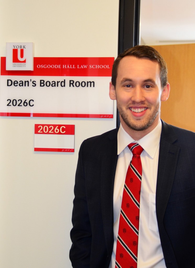 Second-year JD student Ryan Robski was chosen as this year's Dean for a Day. 