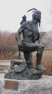 Anishinaabe Scout statue by Hamilton MacCarthy in 1918. Photo credit: Wikipedia.org