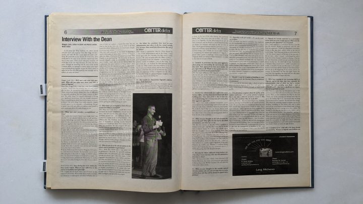 Original print edition of the interview.